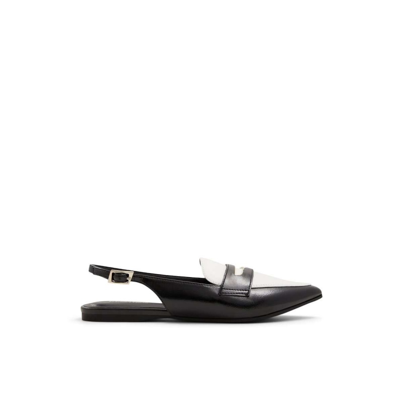 Mocassin Call It Spring Elodiee Black/White Femme | XKJ-1574300